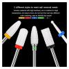 CUN7 5Pc Ceramic Nail Art Drill Bits Rotary Cutter Clean Apparatus for Manicure Milling Machine Accessories Removal Gel Tool .AT7 view 4
