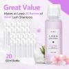 AuReve Lash Shampoo Concentrate 100ml Lash Extension Cleanser Oil-Free Eyelash Extension Shampoo with Salon Home Care -Makes 20 Bottles 60ml Lash Shampoo,Cherry Blossoms view 3