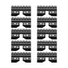 10pcs / Lot Detachable Stainless Steel BladeMetal Replacement Blades,Compatible For Wahl,Compatible For Oster,A5 Dog Clippers Anti-Pinch view 1