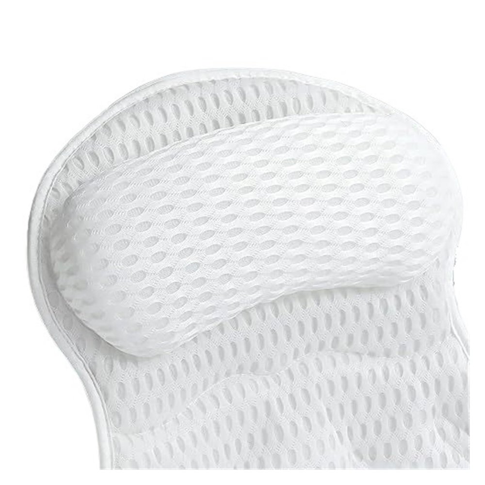 Bath Pillow Bathtub,Compatible For Tub Neck And Back Support, Headrest With Soft 4D Mesh(JJ380-A1)