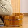2pcs Solid Wood Foot Spa Bucket - Relaxing Wooden Foot Soaking Tub for Home Pedicure and Massage, for Foot Relaxation and Self-Care view 4