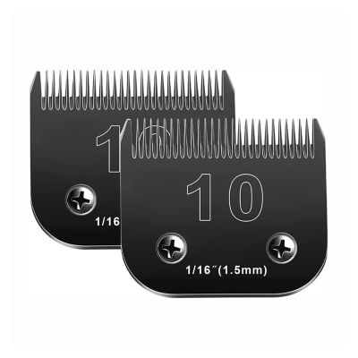 10 Ceramic Detachable Pet Clipper Replacement Blade,Compatible For Oster,A5,Compatible For Wahl,KM Series Dog/Animal Clippers,1.5mm Anti-Pinch