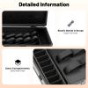 ChronosGear Barber Accessories Case with Code Lock, Black Processional Hairdresser Carrying Case, Portable Large Barber Tool Kits Storage Box for Hairdressers and Hairstylists (Black and Strap) view 3