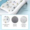 BAFOVY Baby Bath Support Cushion Infant Bath Pillow Newborn Bath Mat with 3 Buckle Safety Straps for Bathtub 0-12 Months Pattern view 3