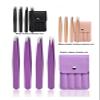 4pcs Stainless Steel Tweezers Set for Eyebrow and Eyelash with Storage Bag - Precision Hair Removal Tweezers for Beauty Salon & Home Use(Black 1set) view 2