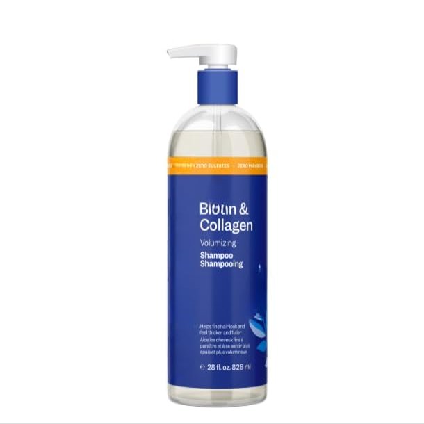 (2 PACK) RE Biiotin and Collagen Thickening Shampoo, for All Hair Types, 28 oz