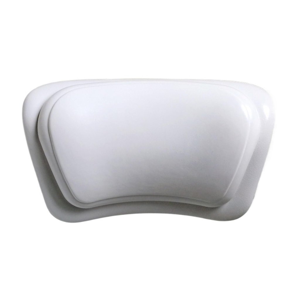 Compatible For Non-Slip Bathtub Pillow With Silicone Sponge Waterproof PU Cover  Universal Bath For Spa, Relaxation, Shower(WHITE)