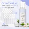 AuReve Lash Shampoo Concentrate 100ml Eyelash Extension Cleanser Oil-Free Eyelash Extension Shampoo with Salon Home Care -Makes 20 Bottles 60ml Lash Cleaner,Jasmine view 3