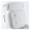 Compatible For Bath Pillow With 4D Breathable Mesh And 7 Suction Cups To Help Support The Head, Back, Shoulders And Neck(White) view 3