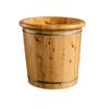 XYIANG Natural Wooden Footbath Bucket,Footbath with Lid for Elderly Bath,Cedarwood Spa Massage Foot Bucket,with Massager Portable Foot Bath Bowl,Thickened Foot Bath,Household Sleep(A) view 1