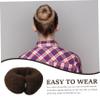 Hair Bun Maker, 3PCS 6.7 Inch Hair Donuts for Buns, Soft Elastic DIY Ponytail Holder for Women view 4