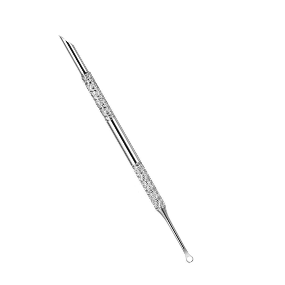Circle Shaped Nail Cleaner Double Headed Cuticle Scraper Metal Nail Pushers