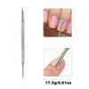 Circle Shaped Nail Cleaner Double Headed Cuticle Scraper Metal Nail Pushers view 3