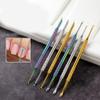 Circle Shaped Nail Cleaner Double Headed Cuticle Scraper Metal Nail Pushers view 4