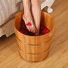 XYIANG Wooden Barrel Foot Spa Wood Bucket for Pedicure,Foot Soak Bucket,Foot Tub for Soaking Feet,Foot Basin for Adults,Foot Bath Spa Tub(B) view 3