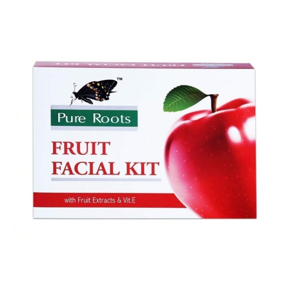 Fruit facial Kit Natural and Organic Ingredients Suitable for All Skin Types (Single Use Pack)