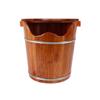 XYIANG Foot Spa Wooden Barrel Foot Washing Bucket, Toon Wood Steaming Foot Washing Bucket, Wooden Foot Bath, Wooden Foot Washing Unilateral Foot Bucket with Lid view 1