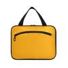 GuoChe Orange Solid Color Pure Plain Hanging mens travel bag with Hook, Designer essentials shaving kit bag for men for women must haves vacation estuche para brochas maquillaje L view 2
