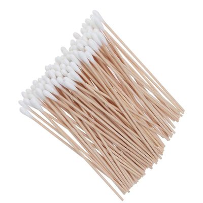 Professional Cotton Swabs, 6 Inch Sterilized Wooden Sticks with Pure Cotton Tips, Medical Grade for Personal Care and Beauty Applications (Pack of 1000)