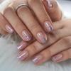 CurvLife Short Square Press On Nails, Milk Cloud Milky White, Soft Gel view 3