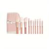 10PC mini makeup brush set, equipped with mini makeup brush bag powder blusher and paint, portable beauty tools view 1