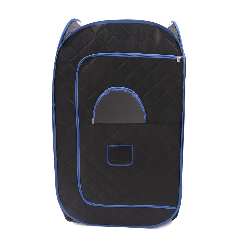 ChronosGear 1000W Portable Steam Sauna, Foldable Personal Sauna Tent with a Steam Pot and a Folding Chair, One Person Full Body Spa for Home