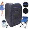 ChronosGear 1000W Portable Steam Sauna, Foldable Personal Sauna Tent with a Steam Pot and a Folding Chair, One Person Full Body Spa for Home view 3
