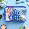 20 Pcs Cheer Goodie Bags Cheer Snack Bags for Team 7 X 5 '' Pvc Cheerleader Gifts Bulk Waterproof Portable Cheerleader Tote Cheerleading Travel Duffel Packet for Teammate Party Party Supplly(Blue) view 3