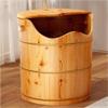 50/60cm High Foot Bath Bucket, Solid Wood Foot Massager, Large Pedicure Soak Basin with Lid, Suitable for Home, Foot Massage Parlor, Pedicure Shop(14.2x19.7in) view 1