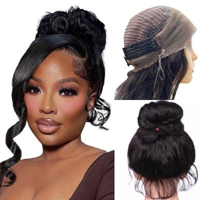 Aicrelery 360 Body Wave Lace Front Wigs Human Hair 360 Drawstring HD Full Lace Frontal Wigs for Black Women 180 Density Glueless Wigs Pre Plucked Natural Color 28inch