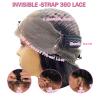 Aicrelery 360 Body Wave Lace Front Wigs Human Hair 360 Drawstring HD Full Lace Frontal Wigs for Black Women 180 Density Glueless Wigs Pre Plucked Natural Color 28inch view 3