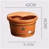 XYIANG Wooden Barrel Foot Spa Wooden Foot Washing Bucket, Oak Footbath, Foot Bath Barrel for Household, Foot Soaking Barrel, Foot Relaxing Foot Massage Bucket, Pain Fatigue Relief,Relie view 2