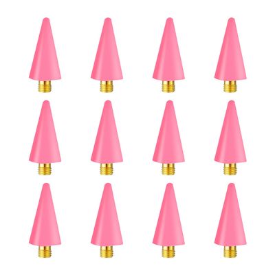 LVYKING 12 Wax Tipped Picks, Pink rhinestone picker tool