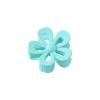 1pc 7cm Frosted Solid Color Hollow Floral Shark Clip Hairpin - Elegant Hair Accessories for Women Girls, Hollow Design Hair Clips(Lake Blue) view 1
