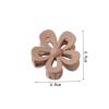 1pc 7cm Frosted Solid Color Hollow Floral Shark Clip Hairpin - Elegant Hair Accessories for Women Girls, Hollow Design Hair Clips(Lake Blue) view 3