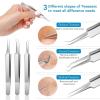 16 PCS Pimple Popper Tool Kit, Acne Blackhead Tools for Blemish, Blackhead Remover Tools,410 Premium Professional Stainless Acne Pimple Extractor Tool with Metal Box Set view 2