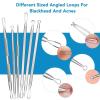 16 PCS Pimple Popper Tool Kit, Acne Blackhead Tools for Blemish, Blackhead Remover Tools,410 Premium Professional Stainless Acne Pimple Extractor Tool with Metal Box Set view 4