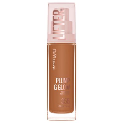 Maybelline Lifter Plump & Glow Foundation, 90% Skincaring Formula, 355