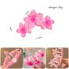 1pc 11CM Large 3-Flower Hair Claw Clip - Candy Gradient Non-Slip Hairpin for Women Girls Daily/Wedding/Party Hairstyles(Orange blue) view 3