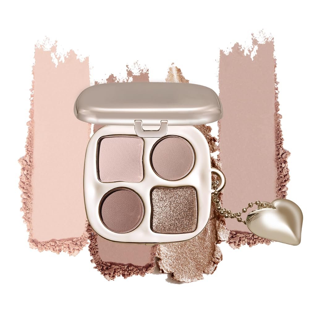 Mini Neutral Nude Cool-Toned Eyeshadow Makeup Palette with Mirror  Matte & Shimmer High Pigment Blendable Long-Lasting Mini Smokey Eye & Contour Makeup Palette, Perfect for Blue, Green & Brown Eyes