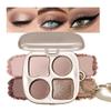 Mini Neutral Nude Cool-Toned Eyeshadow Makeup Palette with Mirror  Matte & Shimmer High Pigment Blendable Long-Lasting Mini Smokey Eye & Contour Makeup Palette, Perfect for Blue, Green & Brown Eyes view 2