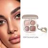 4 Colors Warm Neutral Nude Eyeshadow Makeup Palette with Mirror  Matte & Shimmer High Pigment Blendable Long-Lasting Mini Everyday Eye & Contour Makeup Palette, Perfect for Blue, Green & Brown Eyes view 3
