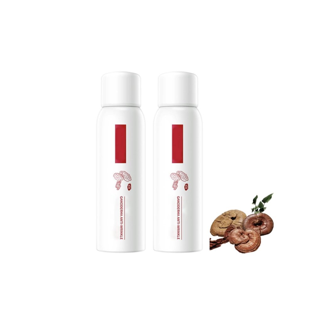 Lingzhi Anti-Wrinkle Rejuvenating Water, Ganoderma Lucidum Anti-Wrinkle Rejuvenating Serum, Hydrate And Moisturize, Improve Dullness And Brighten The Skin, For All Skin Types (2PC)