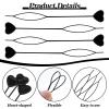12PCS Quick Hair Beader Tool, Elastic Hair Braiding Set, Topsy Tail Ponytail Maker French Threader Braids Loop Black Hair Styling Accessories for Women Girls view 3