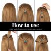 12PCS Quick Hair Beader Tool, Elastic Hair Braiding Set, Topsy Tail Ponytail Maker French Threader Braids Loop Black Hair Styling Accessories for Women Girls view 4