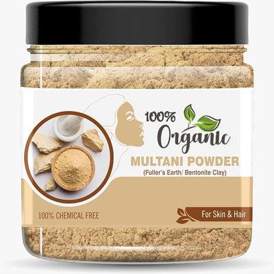 100% Organic M.u.l.t.a.n.i P.o.w.d.e.r, Fuller's Earth Bentonite Clay for Skin and Hair, Chemical Free, Natural Beauty Treatment, 350gm