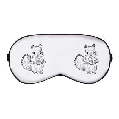 Azeeda 'Baby Squirrel with Nut' Sleep/Travel Eye Mask (EY00033765)