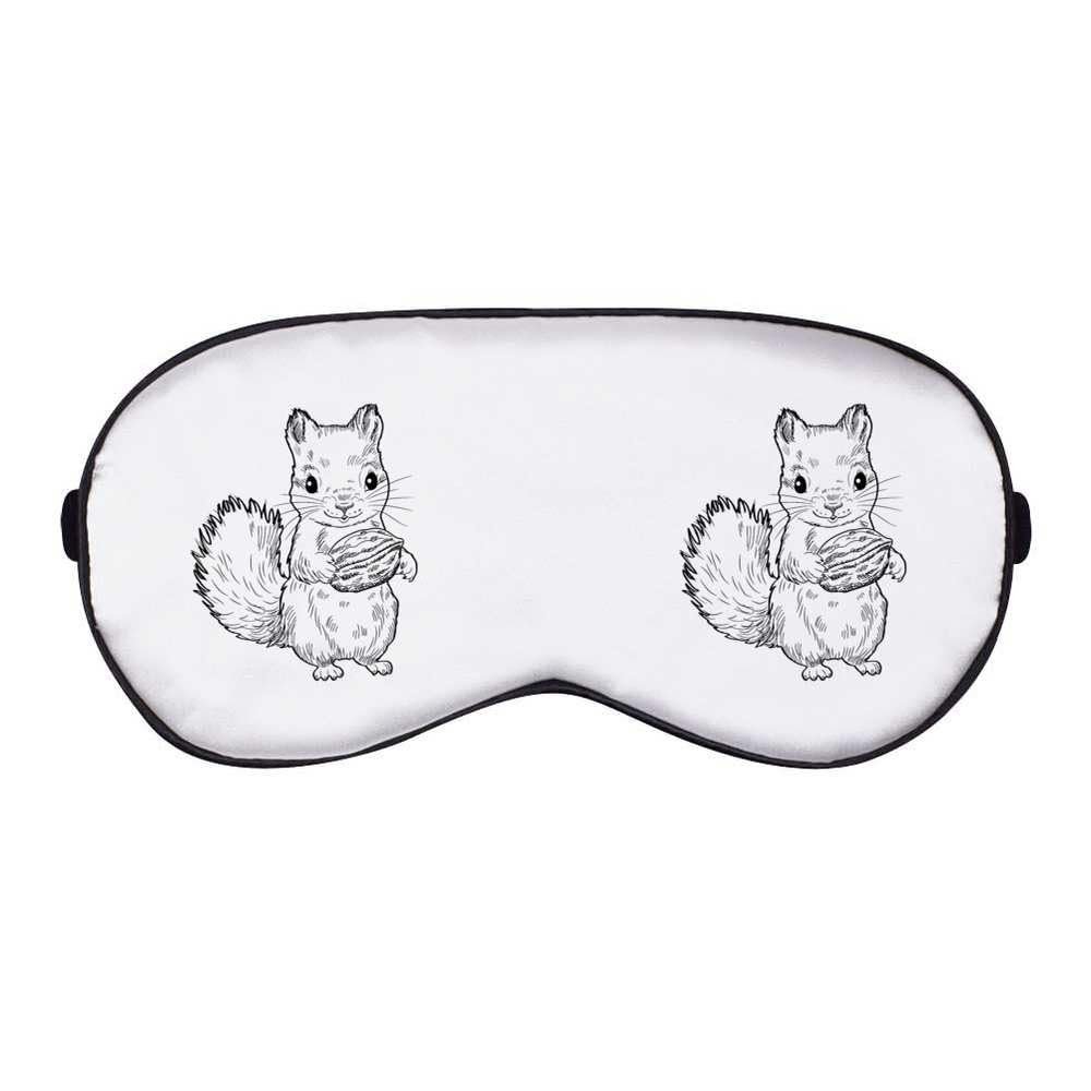 Azeeda 'Baby Squirrel with Nut' Sleep/Travel Eye Mask (EY00033765)