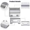 2pcs Hair Clipper Blade Cutter Head Replacement Blade, Compatible For Wahl, Electric Hair Trimmer Shaver Trimmers Clipper Accessories Barber(Black) view 3