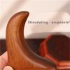 1 PCS Neck Foot Sandalwood Trigger Point Massage Gua Sha Tools Home Gym Professional Therapy Massage Tool for Back Leg Hand Face(Small-Yellow) view 4